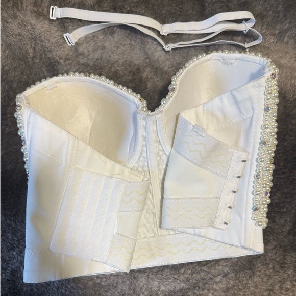 Pearl Dreams Bustier Top – Sexy, Sculpted & Sparkly - Picture 3 of 4